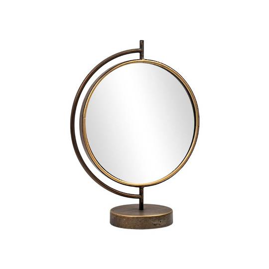 Dressing Table Metal Mirror Copper 43cm